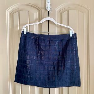 Gap Navy Mini Skirt with Metallic Sheen